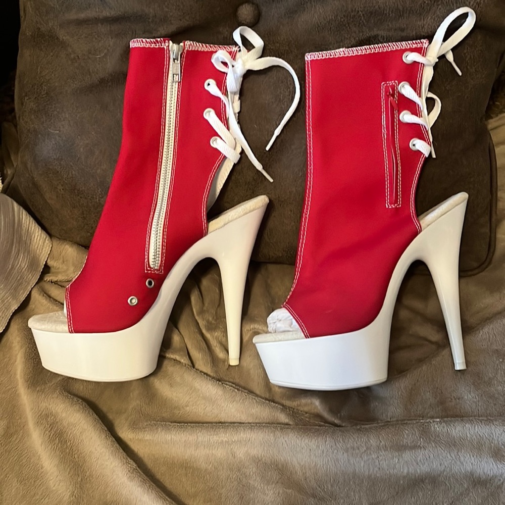 Pleaser Never worn, open toe, open heel